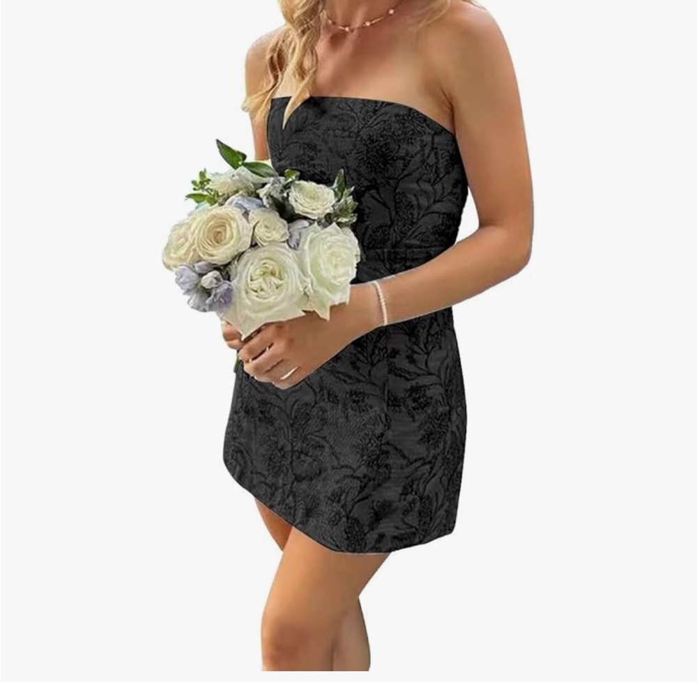 Black Strapless Dress